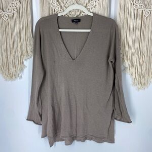 Aritzia Babaton Erin Wool Blend V-Neck Sweater